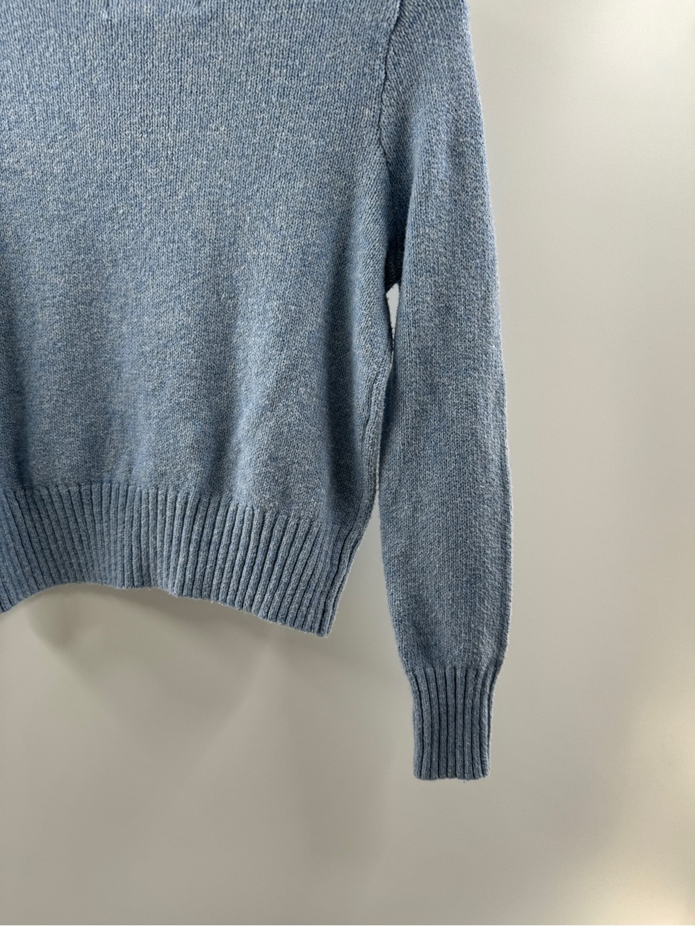 American Eagle Blue Mock Neck Sweater Women's Small Cotton Blend - Picture 8 of 8